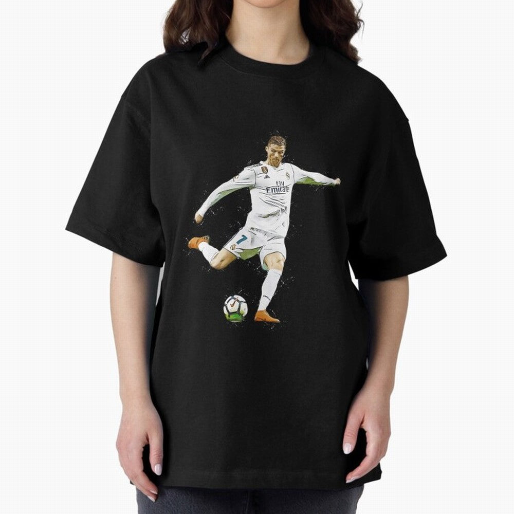 Cristiano Ronaldo Celebration Oversized T-Shirt Make Memories around the FIFA World Cup 2026 Journey through Cristiano Ronaldo Highlights, France Pride, Goal Celebration Energy, Supporter Heritage, Football Icons and Worldwide Tournament Joy; Built