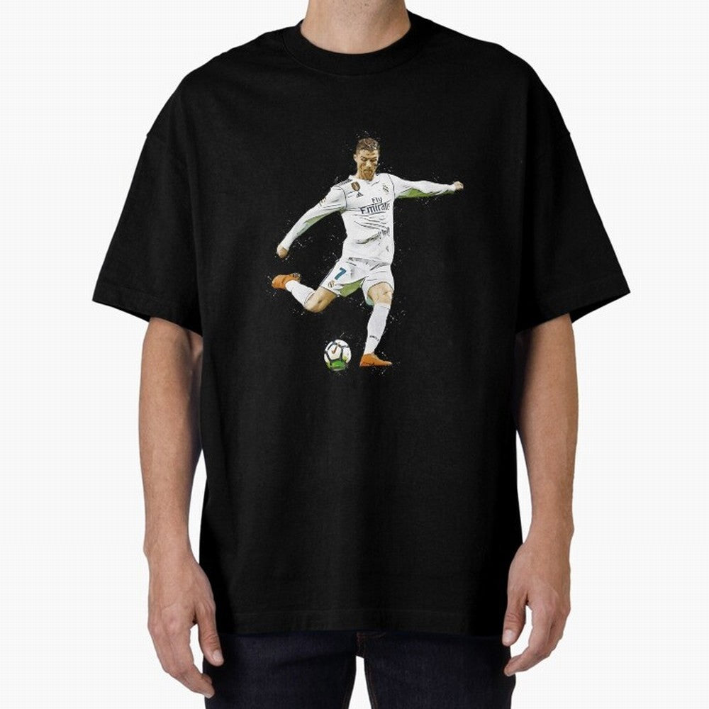 Cristiano Ronaldo Celebration Oversized T-Shirt Make Memories around the FIFA World Cup 2026 Journey through Cristiano Ronaldo Highlights, France Pride, Goal Celebration Energy, Supporter Heritage, Football Icons and Worldwide Tournament Joy; Built