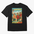 Portugal Hel-Azul Spirit at Cabo da Roca and Bel¨¦m Tower for FIFA World Cup 2026 Oversized T-Shirt Elevate Global Football Passion for FIFA World Cup 2026 Group Stage, Made for Messi, England, France and Netherlands, Stadium Memories, Football
