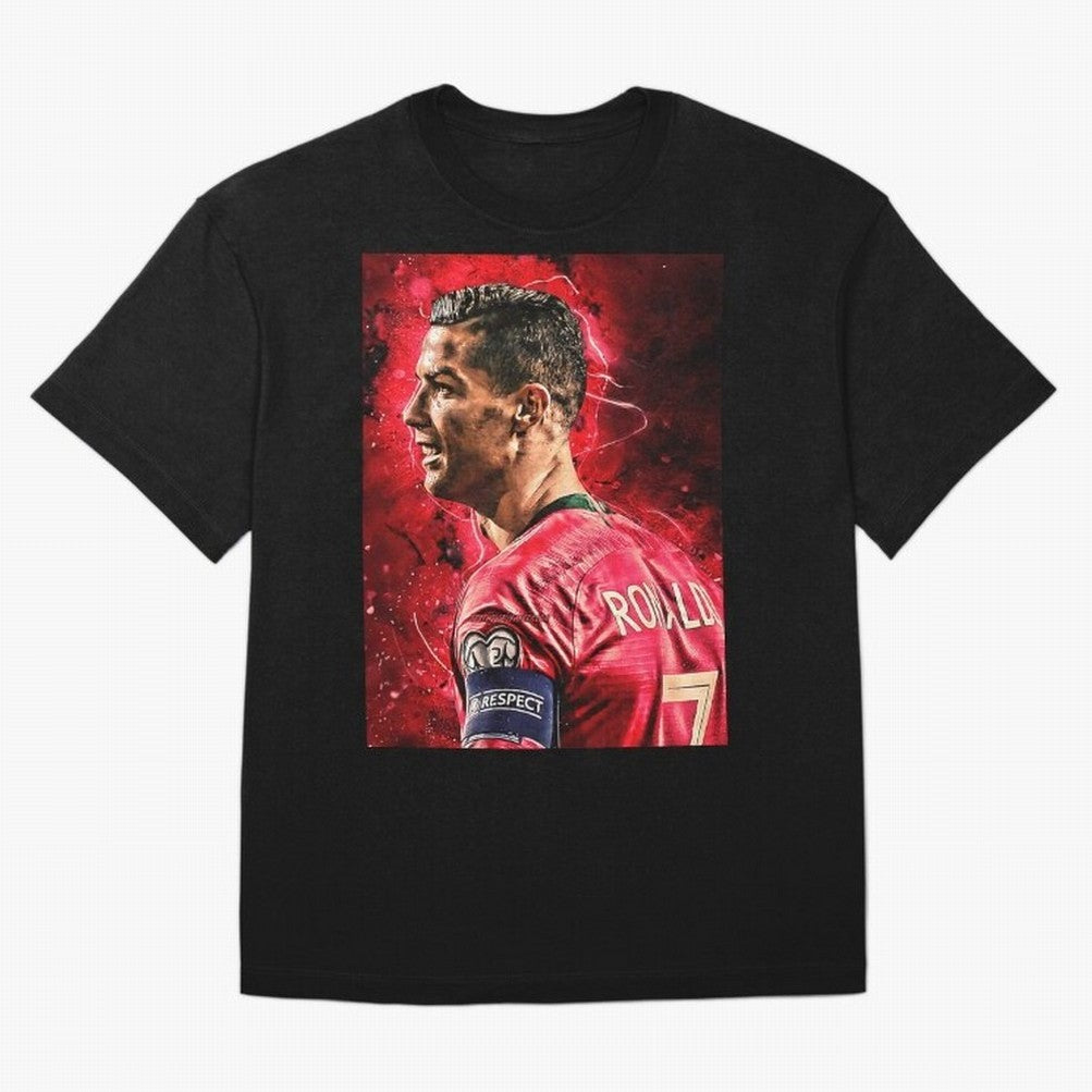 R-o-n-a-l-d-o Design Wallpaper Oversized T-Shirt Celebrate Fan Culture around Global Football Passion for FIFA World Cup 2026, Made for Haaland and Mbappe, Netherlands, Supporter Pride, Iconic Celebrations, Legendary Names and Global Match Day