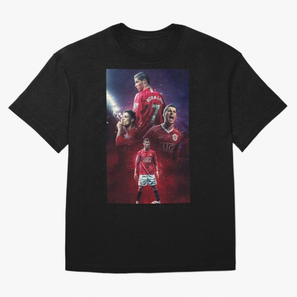 Cristiano Ronaldo dos Santos Aveiro Art Oversized T-Shirt Make Memories around Match Day Hype around FIFA World Cup 2026 Group Stage, Messi, CR7 and Mbappe, England, France and Netherlands, Soccer Culture, Superstar Moments, National Team Dreams