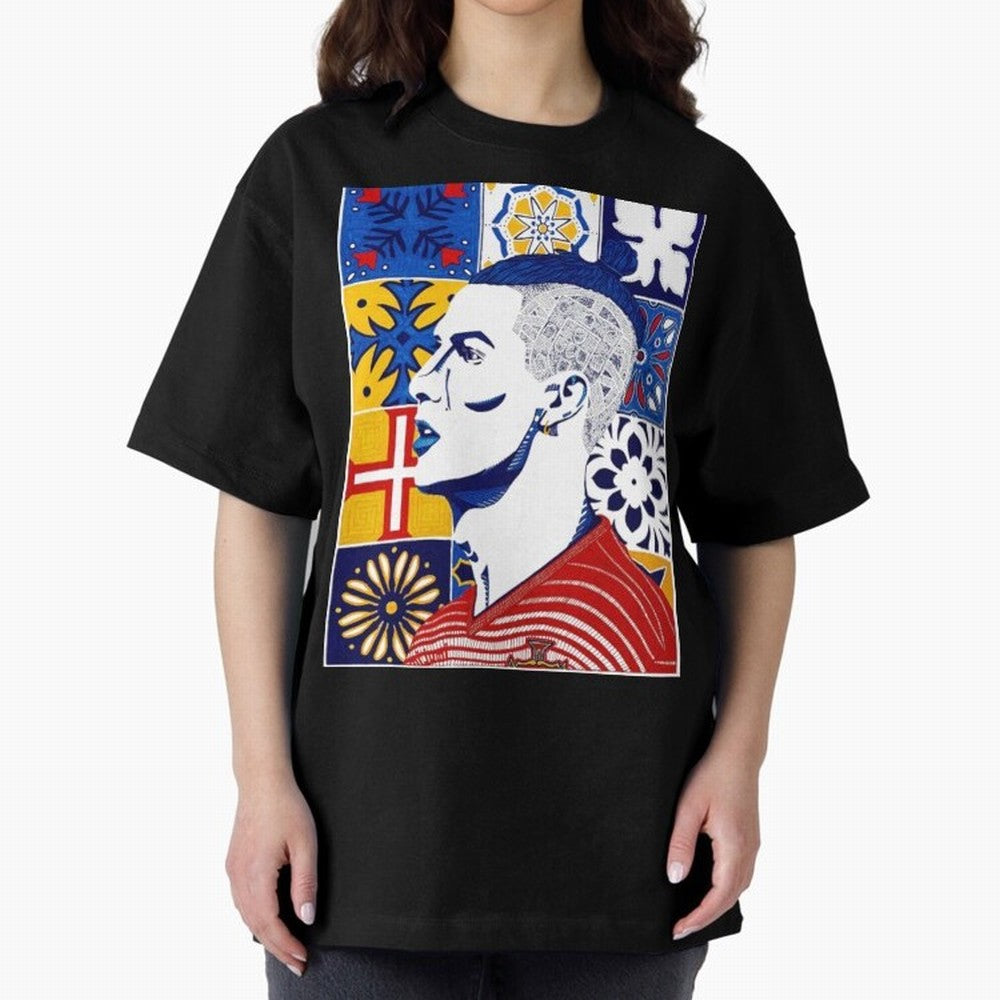 Cristiano Ronaldo Cristiano Ronaldo Azulejos Oversized T-Shirt Bring World Football Passion into Global Football Passion for FIFA World Cup 2026 USA Canada Mexico, with Neymar, England and Germany, Classic Soccer Heritage, Championship Pressure,