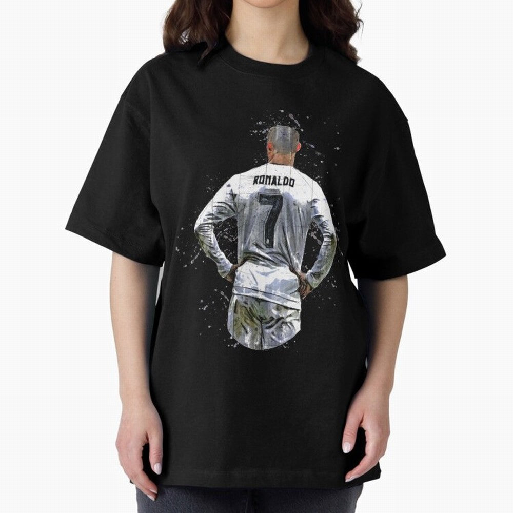 Cristiano Ronaldo Cristiano Ronaldo cr7 Oversized T-Shirt Live the Energy of Global Football Passion for FIFA World Cup 2026 USA Canada Mexico, Driven by Mbappe and Neymar, France and Portugal, Tournament Hype, Historic Matchups, Family Viewing