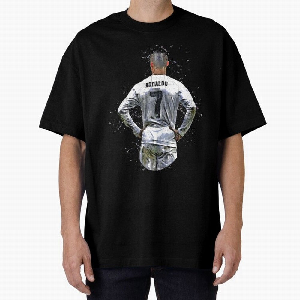 Cristiano Ronaldo Cristiano Ronaldo cr7 Oversized T-Shirt Live the Energy of Global Football Passion for FIFA World Cup 2026 USA Canada Mexico, Driven by Mbappe and Neymar, France and Portugal, Tournament Hype, Historic Matchups, Family Viewing