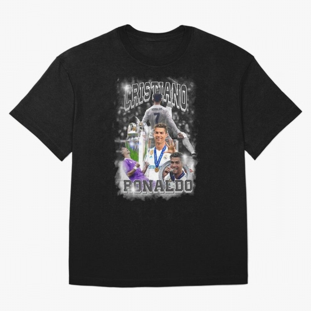 Cristiano Ronaldo Oversized T-Shirt Live for the Drama of FIFA World Cup 2026 for Fans of Neymar and Brazil, Bringing Fan Favorite Moments, National Team Passion, Big Match Drama and Soccer History; Ideal for Fans Who Follow Messi, Cristiano