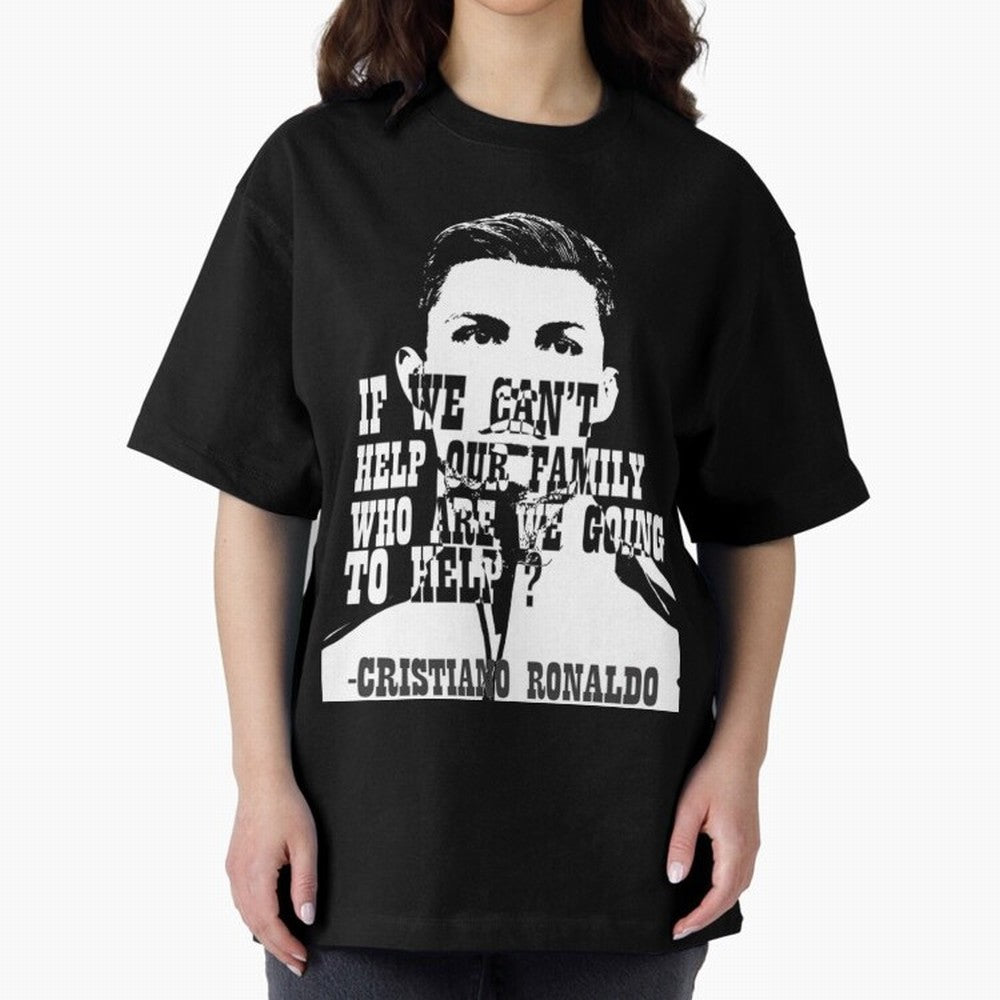 Cristiano Ronaldo cristiano ronaldo quotes Oversized T-Shirt Follow Every Goal of FIFA World Cup 2026 USA Canada Mexico Built around Haaland, Brazil Energy, Match Day Excitement, Supporter Culture, Golden Goals and Global Football Passion; Ideal