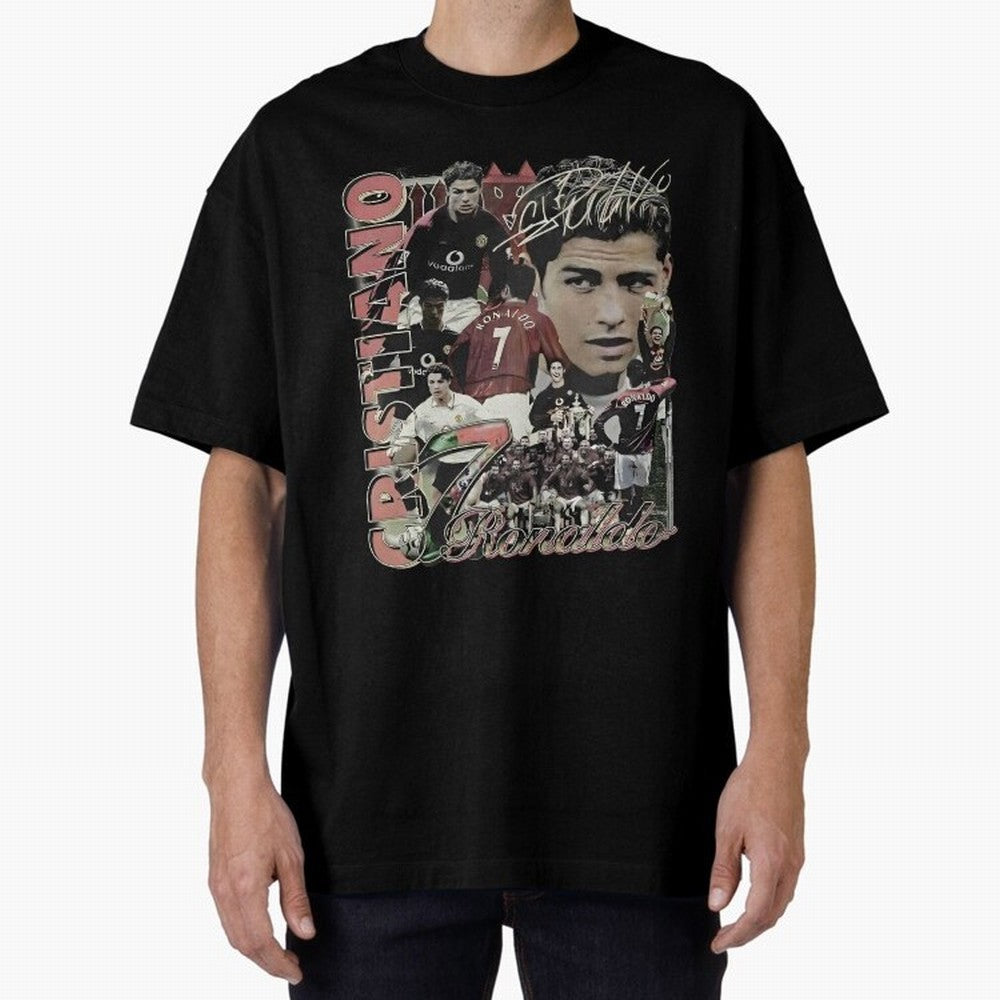 Limited Cristiano Ronaldo CR7 Vintage Oversized T-Shirt Feel the Heartbeat of Match Day Hype around FIFA World Cup 2026 USA Canada Mexico, Mbappe and Neymar, Argentina, France and Brazil, Stadium Memories, Football Loyalty, International Chants and