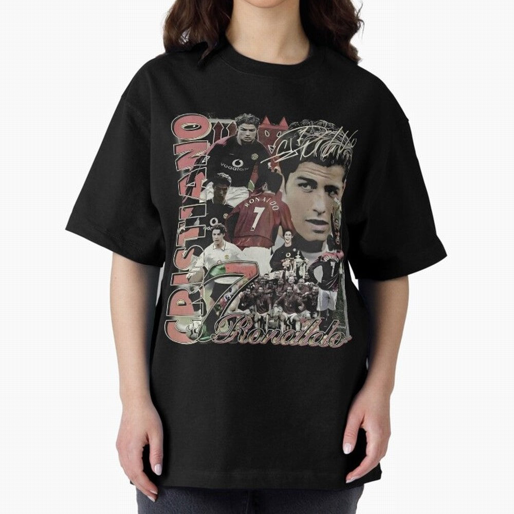 Limited Cristiano Ronaldo CR7 Vintage Oversized T-Shirt Feel the Heartbeat of Match Day Hype around FIFA World Cup 2026 USA Canada Mexico, Mbappe and Neymar, Argentina, France and Brazil, Stadium Memories, Football Loyalty, International Chants and