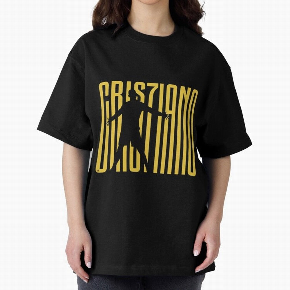 Cristiano Ronaldo Oversized T-Shirt Celebrate Fan Culture around FIFA World Cup 2026 USA Canada Mexico for Fans of Cristiano Ronaldo and France, Bringing Match Day Excitement, Supporter Culture, Golden Goals and Global Football Passion; Created for