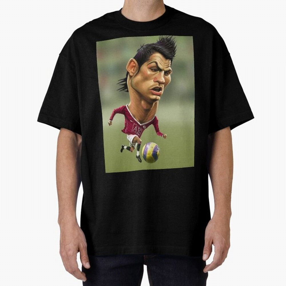 CR7 Cristiano Oversized T-Shirt Celebrate Unforgettable Nights in Global Football Passion for FIFA World Cup 2026 USA Canada Mexico, Centered on Messi and Cristiano Ronaldo, Argentina, Vintage Soccer Flavor, Modern Football Stars, National Flags