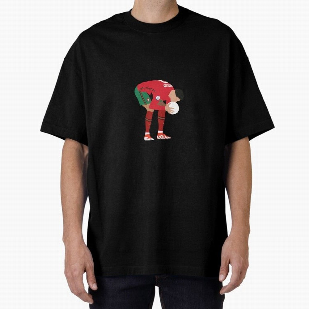 cristiano ronaldo ball kiss Oversized T-Shirt Relive Global Football Passion for FIFA World Cup 2026, with CR7, Germany, Sports Nostalgia, International Competition, Famous Players and Unforgettable Victories; Made for Die Hard Supporters, Soccer
