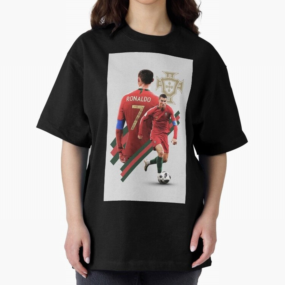 cr qatar Oversized T-Shirt Feel the Heartbeat of Match Day Hype around FIFA World Cup 2026, Haaland, Netherlands, Football History, Final Match Energy, Crowd Noise and Once in a Lifetime Moments; Created for Match Day Parties, Soccer Gifts, Fan