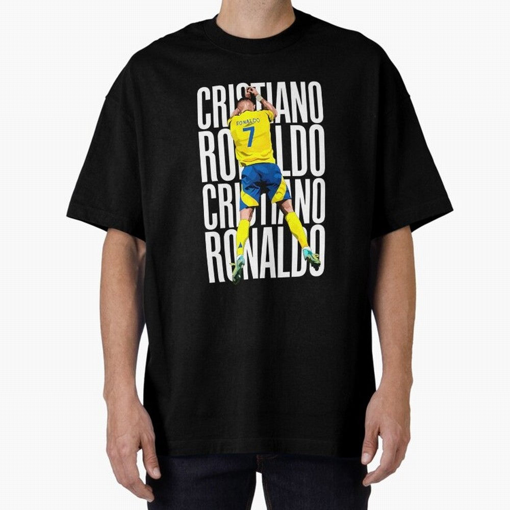 Cristiano Ronaldo Siuuuu Celebration Oversized T-Shirt Bring International Match Energy to FIFA World Cup 2026 Highlighting Messi and Cristiano Ronaldo, Brazil Energy, Soccer Culture, Superstar Moments, National Team Dreams and Competitive Fire;