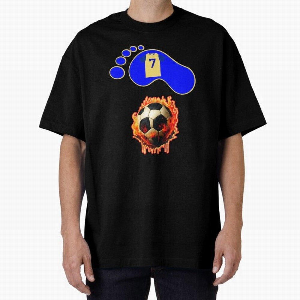 Cristiano Ronaldo 7 Oversized T-Shirt Show Support during FIFA World Cup 2026 Group Stage for Fans of Mbappe and Neymar and England, France and Netherlands, Bringing Supporter Pride, Iconic Celebrations, Legendary Names and Global Match Day Energy;