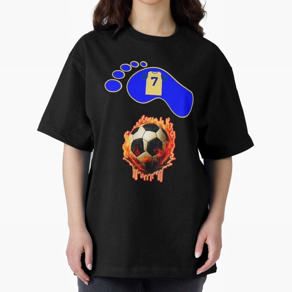 Cristiano Ronaldo 7 Oversized T-Shirt Show Support during FIFA World Cup 2026 Group Stage for Fans of Mbappe and Neymar and England, France and Netherlands, Bringing Supporter Pride, Iconic Celebrations, Legendary Names and Global Match Day Energy;