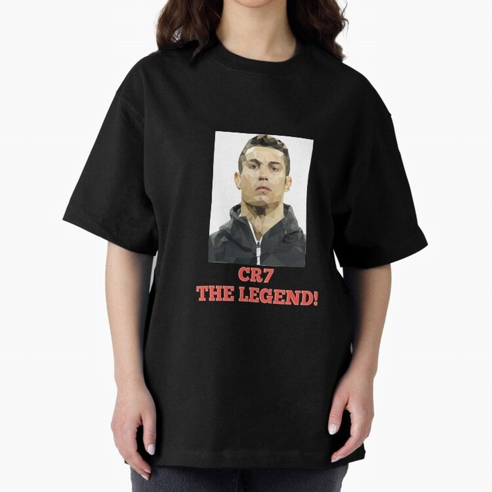 Cristiano Ronaldo Fantasy CR7 T Shirt Oversized T-Shirt Celebrate Soccer Greatness during FIFA World Cup 2026 USA Canada Mexico for Fans of Messi, CR7 and Mbappe and Spain and Netherlands, Bringing Retro Football Energy, Iconic Rivalries, Trophy