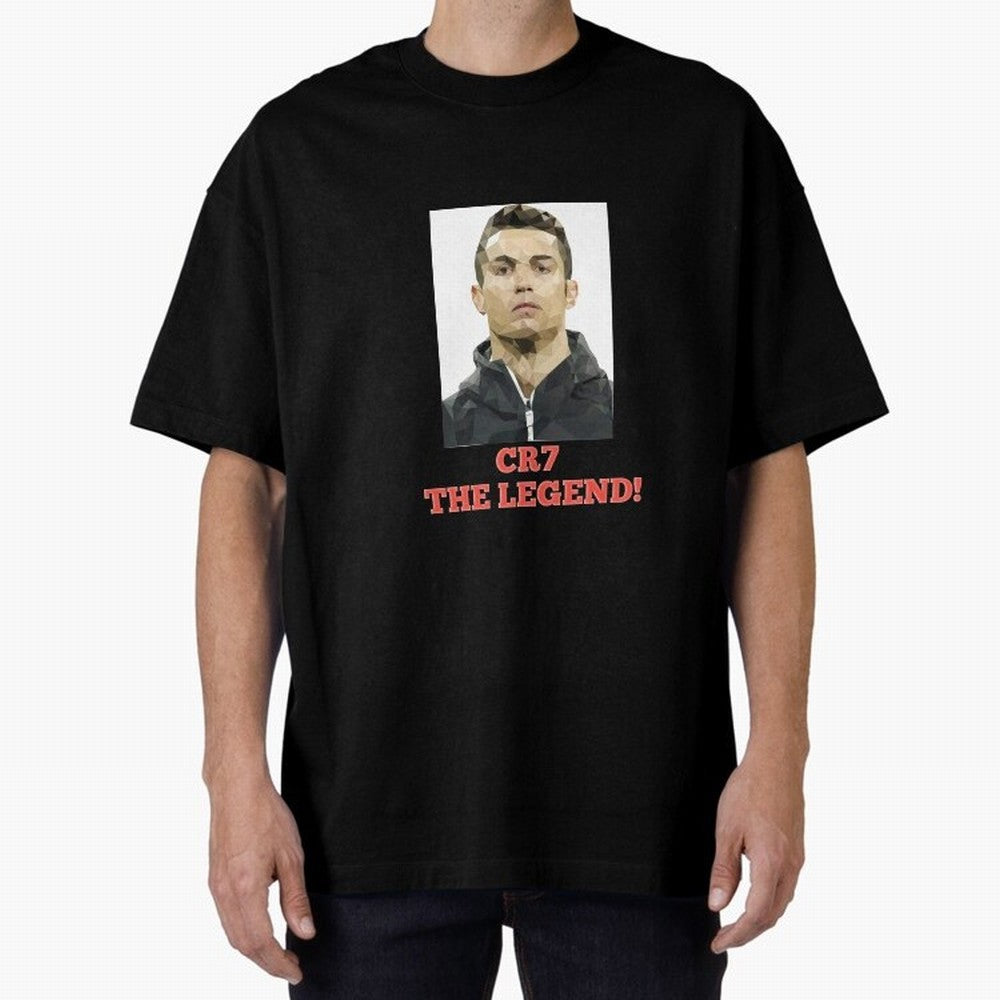 Cristiano Ronaldo Fantasy CR7 T Shirt Oversized T-Shirt Celebrate Soccer Greatness during FIFA World Cup 2026 USA Canada Mexico for Fans of Messi, CR7 and Mbappe and Spain and Netherlands, Bringing Retro Football Energy, Iconic Rivalries, Trophy