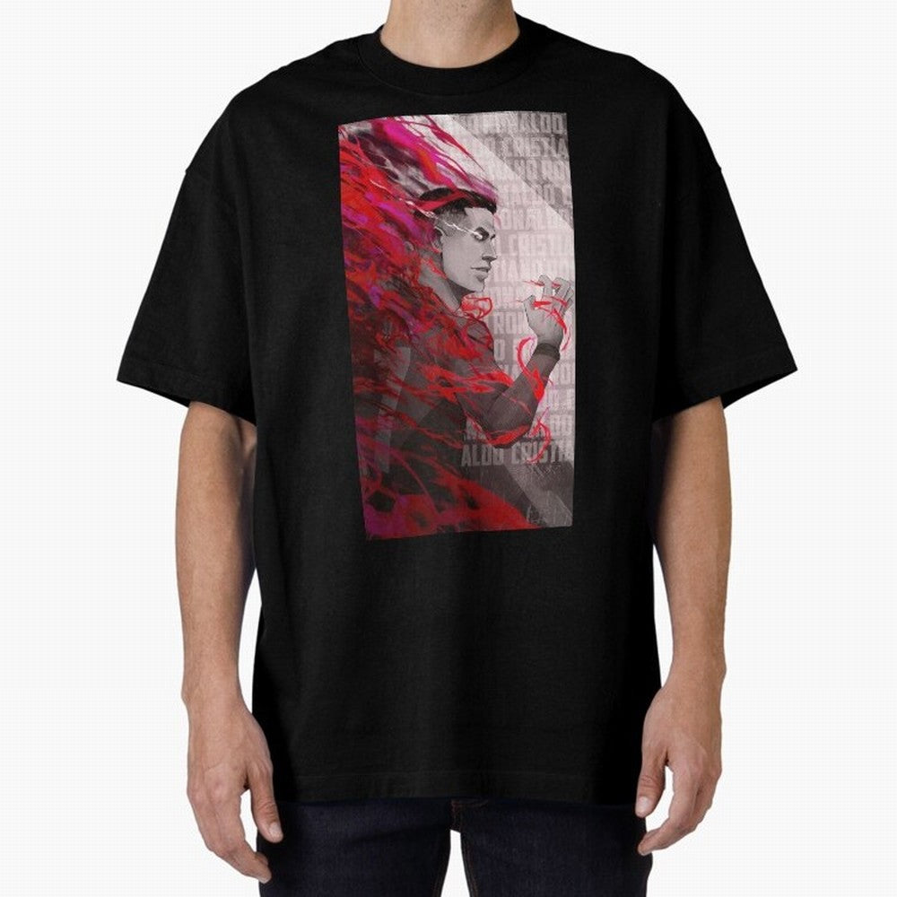 Cristiano Ronaldo x Blue Lock Oversized T-Shirt Relive the Noise and Pride of FIFA World Cup 2026 Group Stage for Fans of Messi, Neymar and Mbappe and England, France and Netherlands, Bringing Worldwide Fan Energy, Dramatic Goals, Stadium Lights
