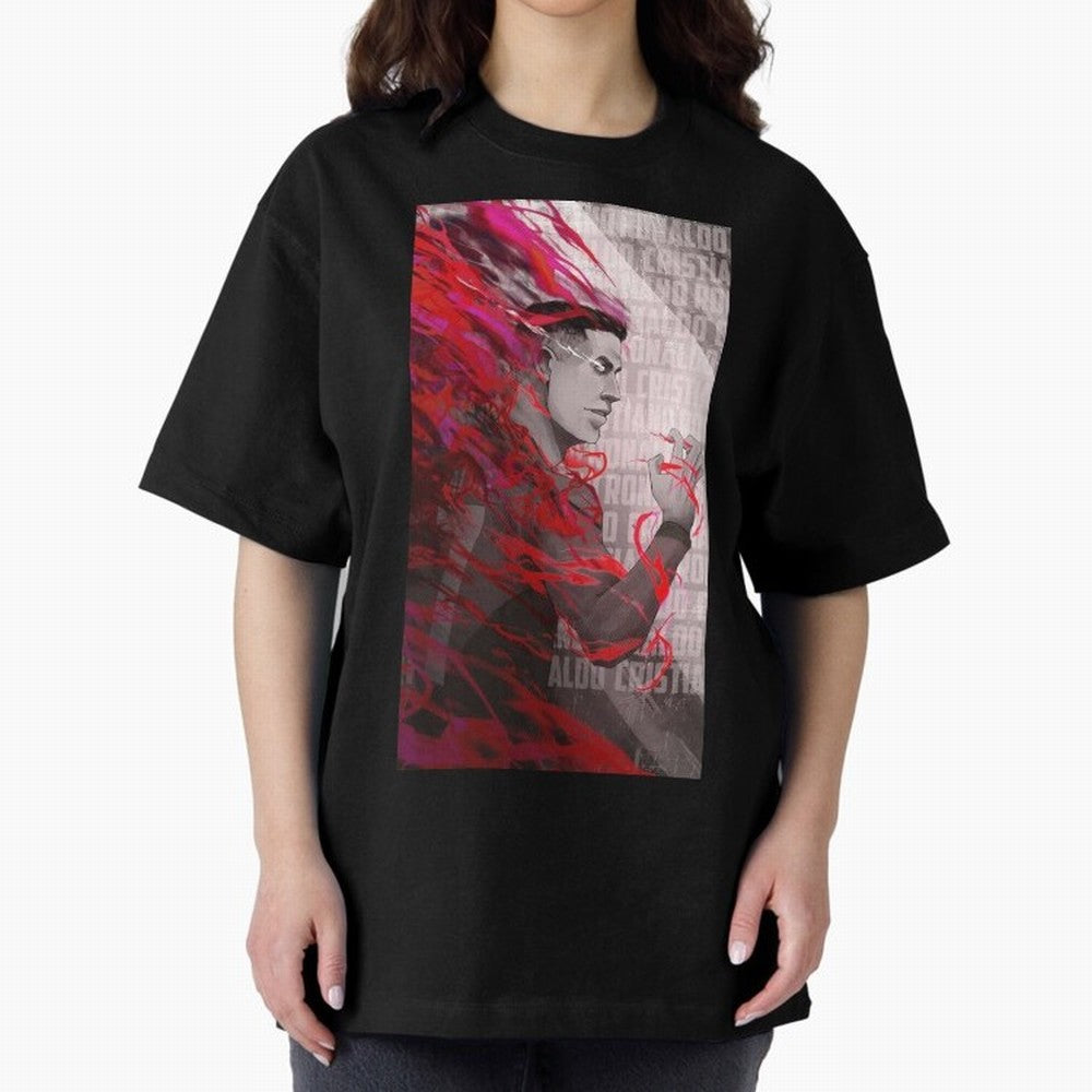 Cristiano Ronaldo x Blue Lock Oversized T-Shirt Relive the Noise and Pride of FIFA World Cup 2026 Group Stage for Fans of Messi, Neymar and Mbappe and England, France and Netherlands, Bringing Worldwide Fan Energy, Dramatic Goals, Stadium Lights