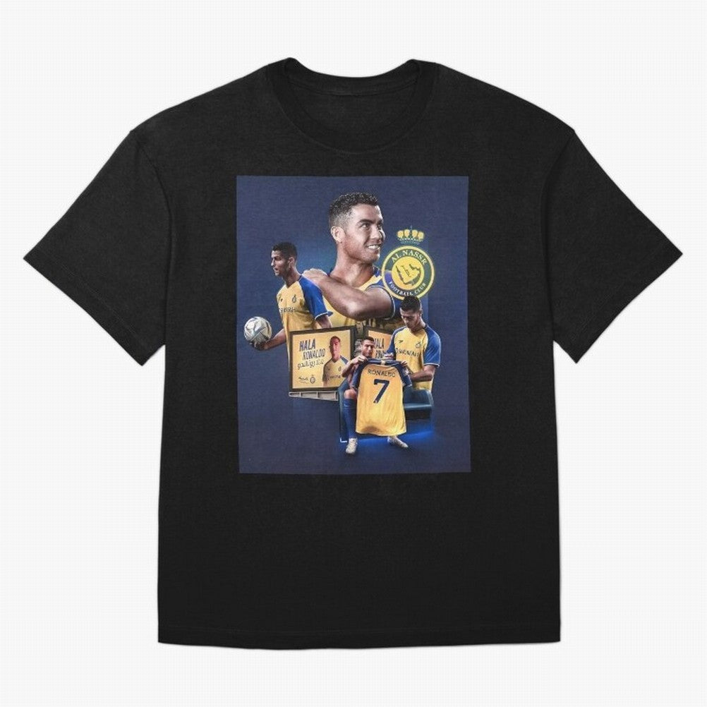 Art Cristiano Ronaldo Wallpaper Oversized T-Shirt Share the Excitement of Global Football Passion for FIFA World Cup 2026, Celebrating Neymar, Spain, Vintage Soccer Flavor, Modern Football Stars, National Flags and Final Night Emotion; Ideal for