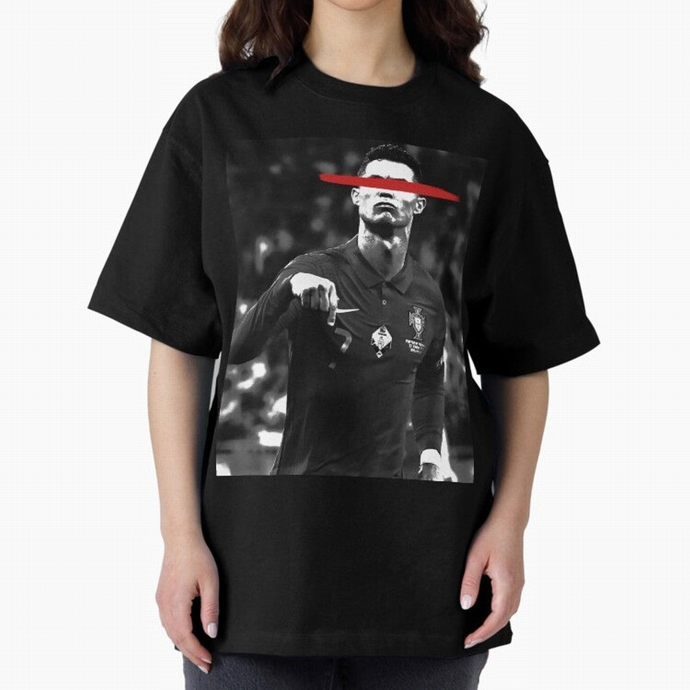 Cristiano in Rubrum Plaga Oversized T-Shirt Enjoy the Biggest Football Party of FIFA World Cup 2026 for Fans of Messi and Cristiano Ronaldo and Germany, Bringing Sports Nostalgia, International Competition, Famous Players and Unforgettable