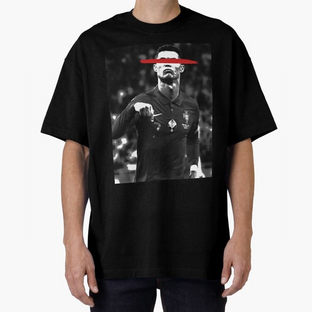Cristiano in Rubrum Plaga Oversized T-Shirt Enjoy the Biggest Football Party of FIFA World Cup 2026 for Fans of Messi and Cristiano Ronaldo and Germany, Bringing Sports Nostalgia, International Competition, Famous Players and Unforgettable