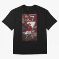 Cristiano Ronaldo Oversized T-Shirt Bring World Football Passion into Global Football Passion for FIFA World Cup 2026 USA Canada Mexico, with Haaland and Mbappe, Portugal, Football Festival Excitement, Trophy Ambitions, Country Rivalries and Star
