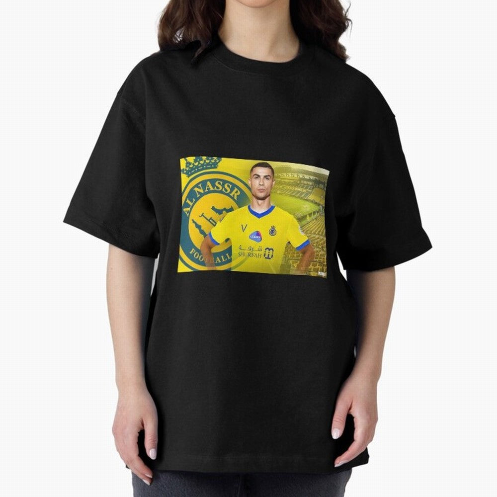 AL NASSR CRISTIANO RONALDO Oversized T-Shirt Bring Global Tournament Vibes to Match Day Hype around FIFA World Cup 2026 USA Canada Mexico, Mbappe and Neymar, Portugal, Spain and Germany, Fan Favorite Moments, National Team Passion, Big Match Drama