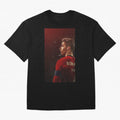 Art Ronaldo Wallpaper Oversized T-Shirt Capture Stadium Memories from FIFA World Cup 2026 USA Canada Mexico for Fans of Mbappe and England and Germany, Bringing Championship Spirit, Famous Goals, Roaring Crowds and International Football Unity;