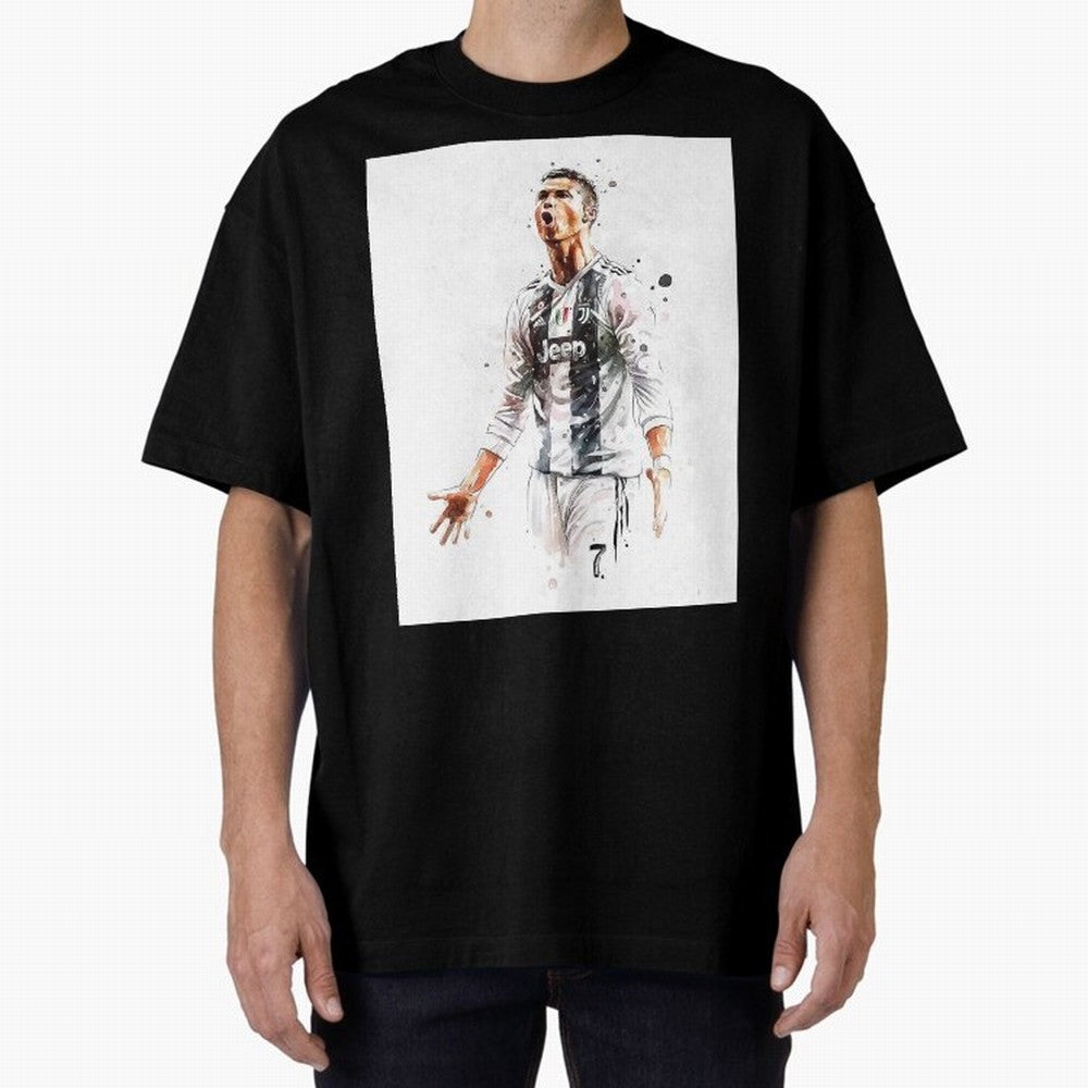 Cristiano Ronaldo Oversized T-Shirt Represent the Passion of FIFA World Cup 2026 USA Canada Mexico for Fans of Mbappe and Neymar and Argentina, France and Brazil, Bringing Vintage Soccer Flavor, Modern Football Stars, National Flags and Final Night