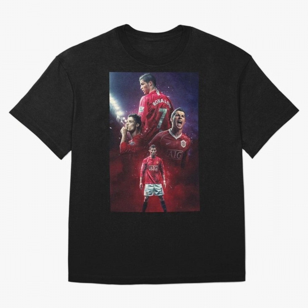 CR7 Art Wallpaper Ronaldo Posters Oversized T-Shirt Build FIFA World Cup 2026 Group Stage Inspired by Messi, Neymar and Mbappe, Netherlands Energy, Vintage Soccer Flavor, Modern Football Stars, National Flags and Final Night Emotion; Ideal for Fans