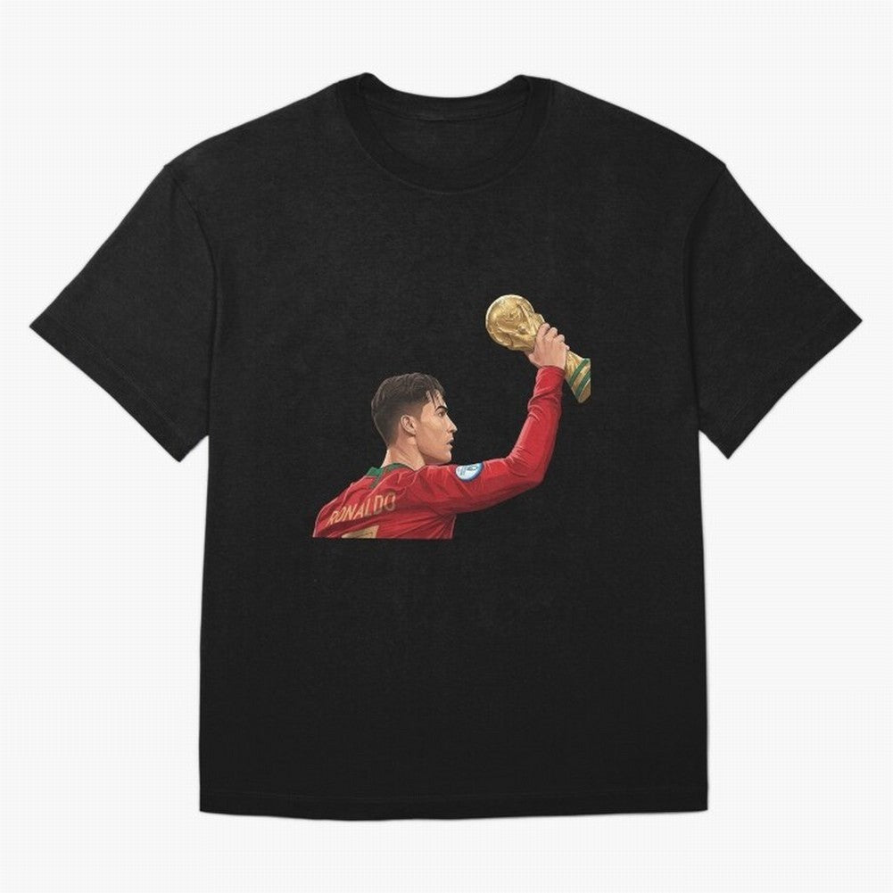 Cristiano Ronaldo Oversized T-Shirt Enjoy Match Day Hype around FIFA World Cup 2026 Group Stage, CR7 and Messi, France and Portugal, Champion Mindset, Group Stage Buzz, Knockout Tension and Passionate Fan Culture; Great for Supporters Who Love