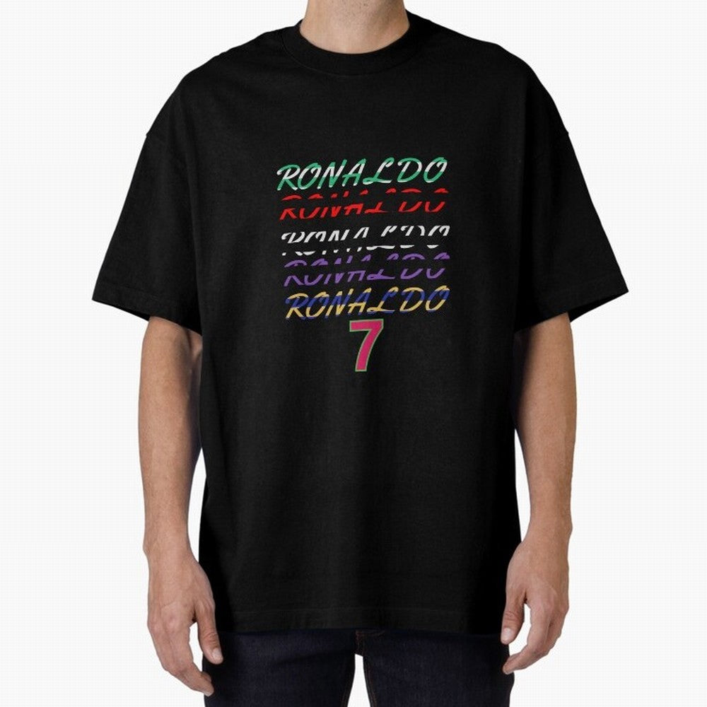 WITH CR7 RONALDO - ALL CAREER Oversized T-Shirt Bring Bold Fan Energy to FIFA World Cup 2026 USA Canada Mexico Spirit, Driven by Netherlands, CR7 and Messi, Football Passion, Legendary Performances, Festival Vibes and Supporter Community; Perfect