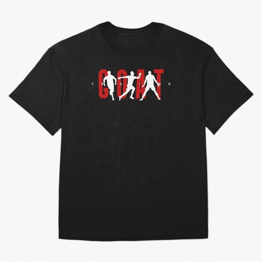 Cristiano Ronaldo Goat Oversized T-Shirt Turn Football Passion into Global Football Passion for FIFA World Cup 2026 USA Canada Mexico, Made for Messi, Neymar and Mbappe, England, Goal Celebration Energy, Supporter Heritage, Football Icons and