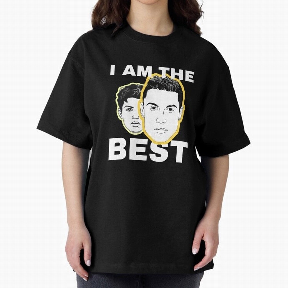 Cristiano Ronaldo - I Am The Best. Oversized T-Shirt Follow the Road to the FIFA World Cup 2026 Journey through Cristiano Ronaldo, Haaland and CR7 Highlights, Argentina, France and Brazil Pride, Vintage Soccer Flavor, Modern Football Stars,