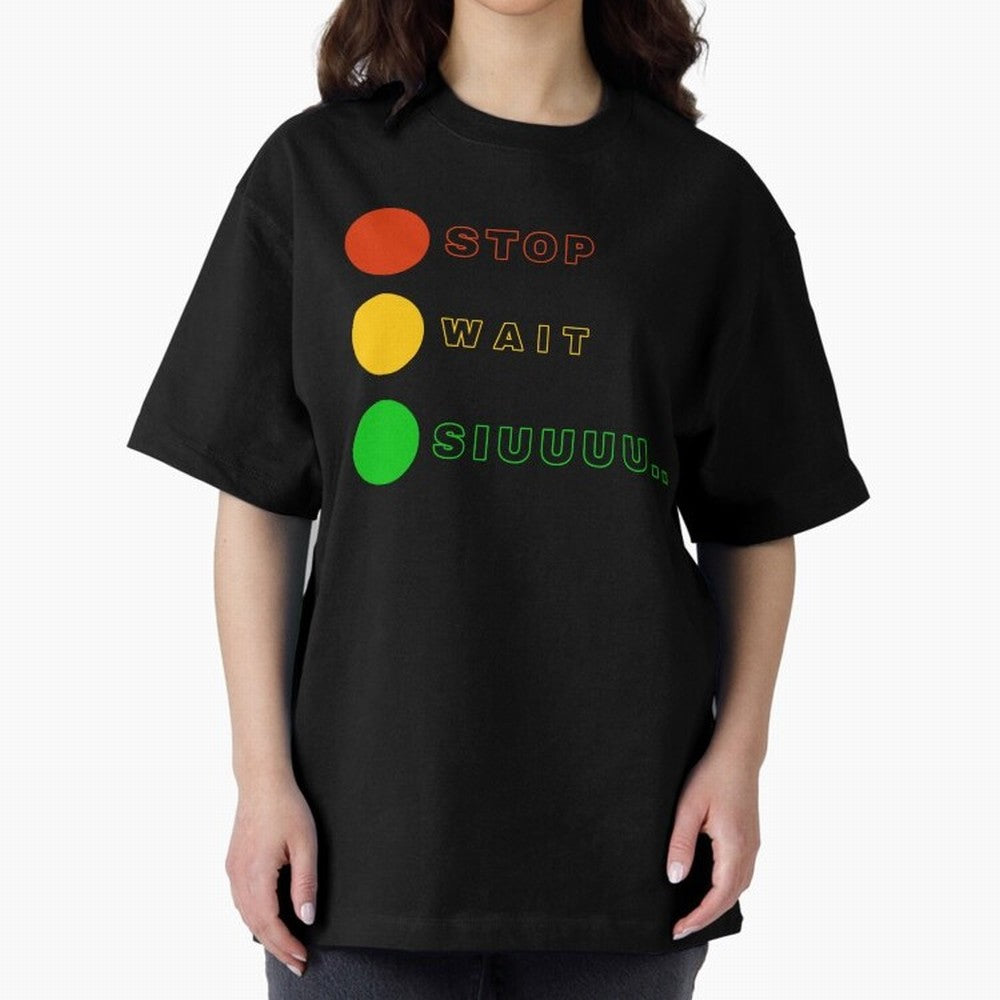 Stop wait siuuu Cristiano ronaldo suiii Oversized T-Shirt Share the Excitement of the FIFA World Cup 2026 Journey through Cristiano Ronaldo Highlights, Brazil, Portugal and Argentina Pride, Football History, Final Match Energy, Crowd Noise and Once