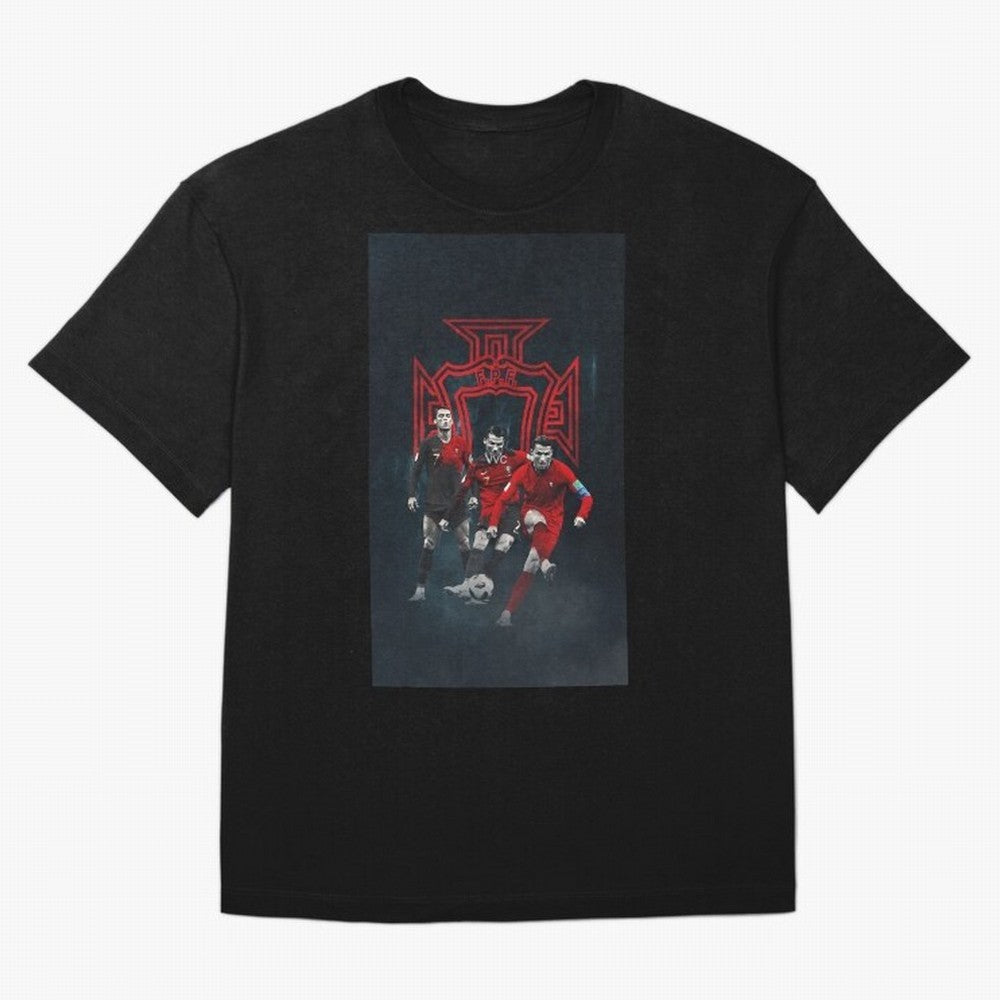 Art CR7 Wallpaper Oversized T-Shirt Represent Football Lovers during Global Football Passion for FIFA World Cup 2026 Group Stage, Made for Cristiano Ronaldo, Haaland and CR7, England, Worldwide Fan Energy, Dramatic Goals, Stadium Lights and
