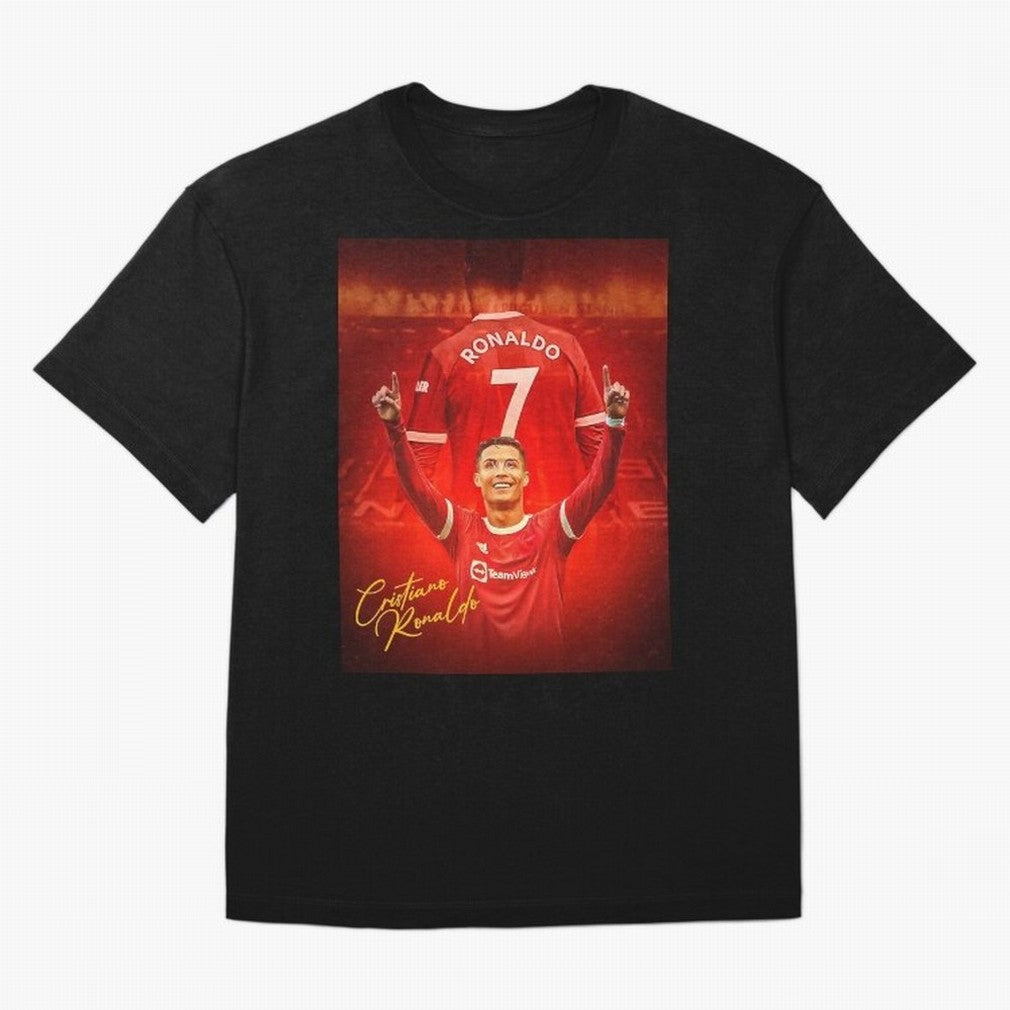 Cristiano Ronaldo ,Manchester 2022 Star, Football Poster, Ronaldo Gifts, Ronaldo Best Selling Oversized T-Shirt Show Up for the Glory of FIFA World Cup 2026 for Fans of Messi and England, Bringing Stadium Chants, National Pride, Trophy Dreams and