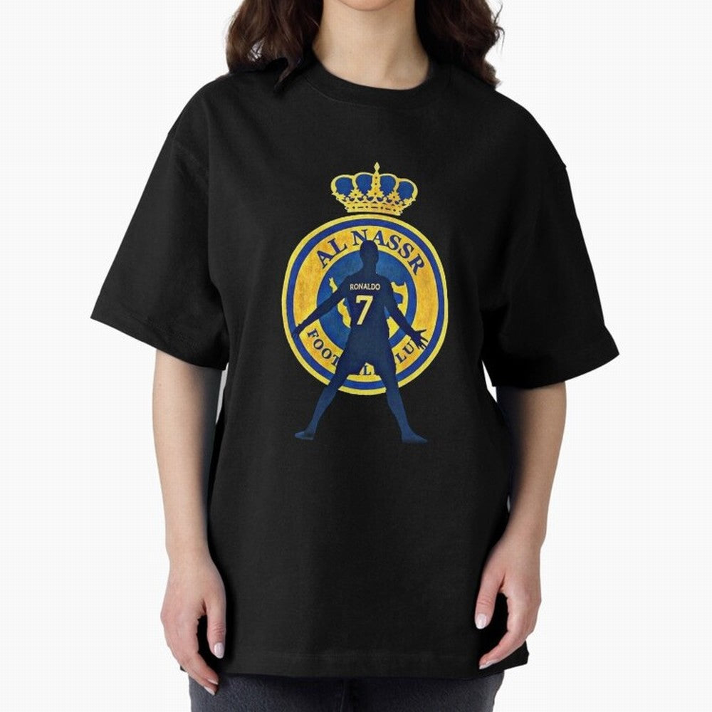Cristiano Ronaldo T-shirt at Al-Nasr Saudi Club Oversized T-Shirt Show Passion for the Stars of the FIFA World Cup 2026 Group Stage Journey through Messi Highlights, England and Germany Pride, Stadium Chants, National Pride, Trophy Dreams and