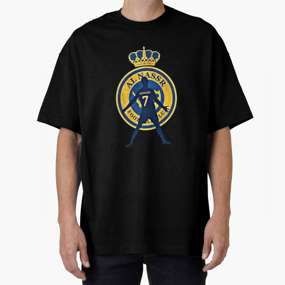 Cristiano Ronaldo T-shirt at Al-Nasr Saudi Club Oversized T-Shirt Show Passion for the Stars of the FIFA World Cup 2026 Group Stage Journey through Messi Highlights, England and Germany Pride, Stadium Chants, National Pride, Trophy Dreams and