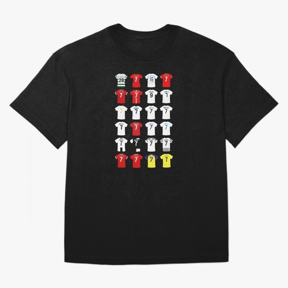 Cristiano Ronaldo Football Shirt Oversized T-Shirt Relive Legendary Nights from Match Day Hype around FIFA World Cup 2026 Group Stage, Messi and Cristiano Ronaldo, Portugal, Spain and Germany, Championship Spirit, Famous Goals, Roaring Crowds and