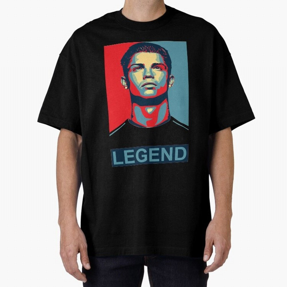 cristiano ronaldo legend Oversized T-Shirt Celebrate the Magic of FIFA World Cup 2026 USA Canada Mexico Centered on Messi, France Energy, Match Day Excitement, Supporter Culture, Golden Goals and Global Football Passion; Perfect for Supporters Who