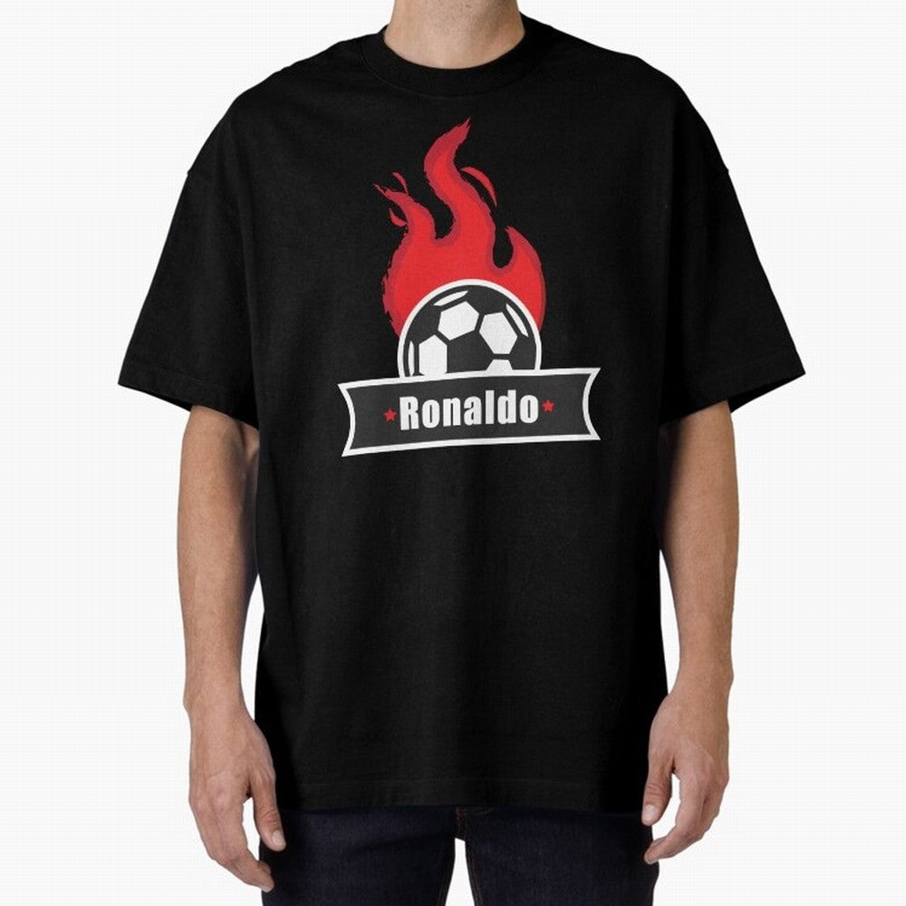 Football Player Design Oversized T-Shirt Back the Journey through Match Day Hype around FIFA World Cup 2026 Group Stage, CR7, England, Vintage Soccer Flavor, Modern Football Stars, National Flags and Final Night Emotion; Built for Supporters