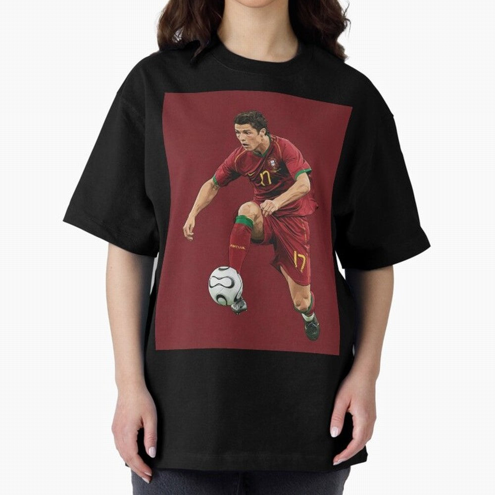 Ronaldo Oversized T-Shirt Bring World Football Passion into Match Day Hype around FIFA World Cup 2026 USA Canada Mexico, Mbappe and Neymar, France and Portugal, Game Day Rituals, Football Legends, Country Pride and the Road to the Final; Ideal for