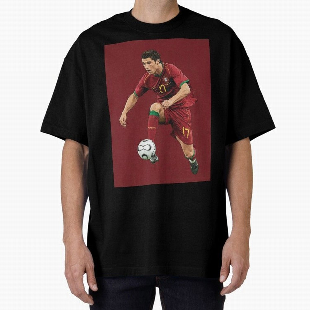 Ronaldo Oversized T-Shirt Bring World Football Passion into Match Day Hype around FIFA World Cup 2026 USA Canada Mexico, Mbappe and Neymar, France and Portugal, Game Day Rituals, Football Legends, Country Pride and the Road to the Final; Ideal for