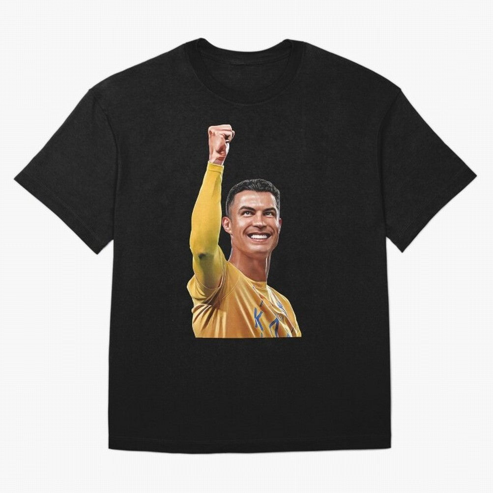 Cristiano Ronaldo - CR 7 Celebration Oversized T-Shirt Celebrate Fan Favorites in the FIFA World Cup 2026 Group Stage Journey through Haaland Highlights, Argentina, France and Brazil Pride, Sports Nostalgia, International Competition, Famous