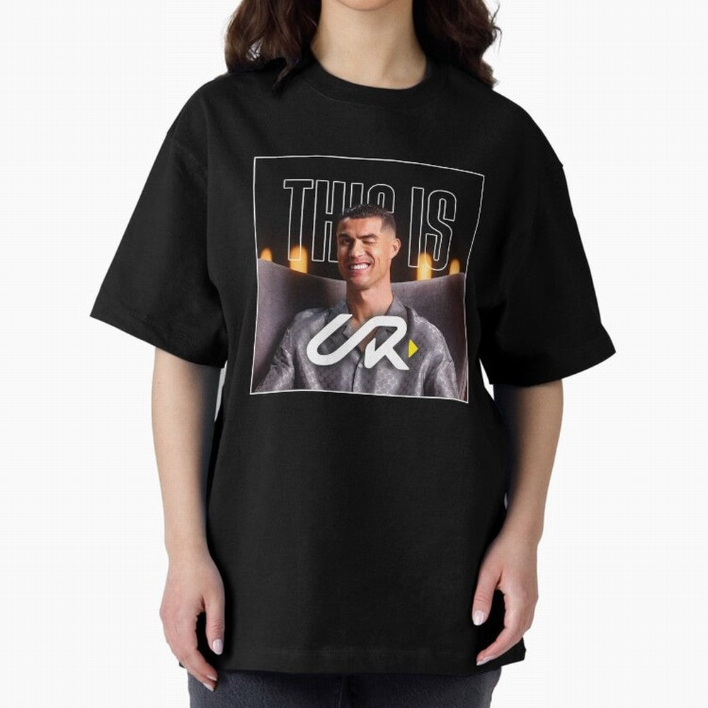 UR Cristiano Yt Oversized T-Shirt Capture Global Football Passion for FIFA World Cup 2026 Group Stage, Capturing Neymar, Spain, Champion Mindset, Group Stage Buzz, Knockout Tension and Passionate Fan Culture; Ideal for Fans Who Follow Messi,