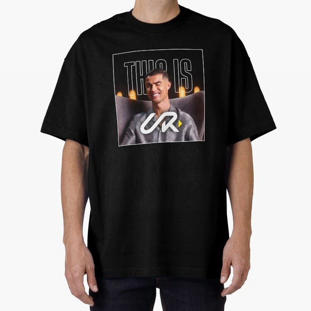UR Cristiano Yt Oversized T-Shirt Capture Global Football Passion for FIFA World Cup 2026 Group Stage, Capturing Neymar, Spain, Champion Mindset, Group Stage Buzz, Knockout Tension and Passionate Fan Culture; Ideal for Fans Who Follow Messi,