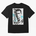 Cristiano Japanese Poster Oversized T-Shirt Show Passion for the Stars of FIFA World Cup 2026 USA Canada Mexico for Fans of CR7 and Messi and England, Bringing Football Passion, Legendary Performances, Festival Vibes and Supporter Community; Ideal