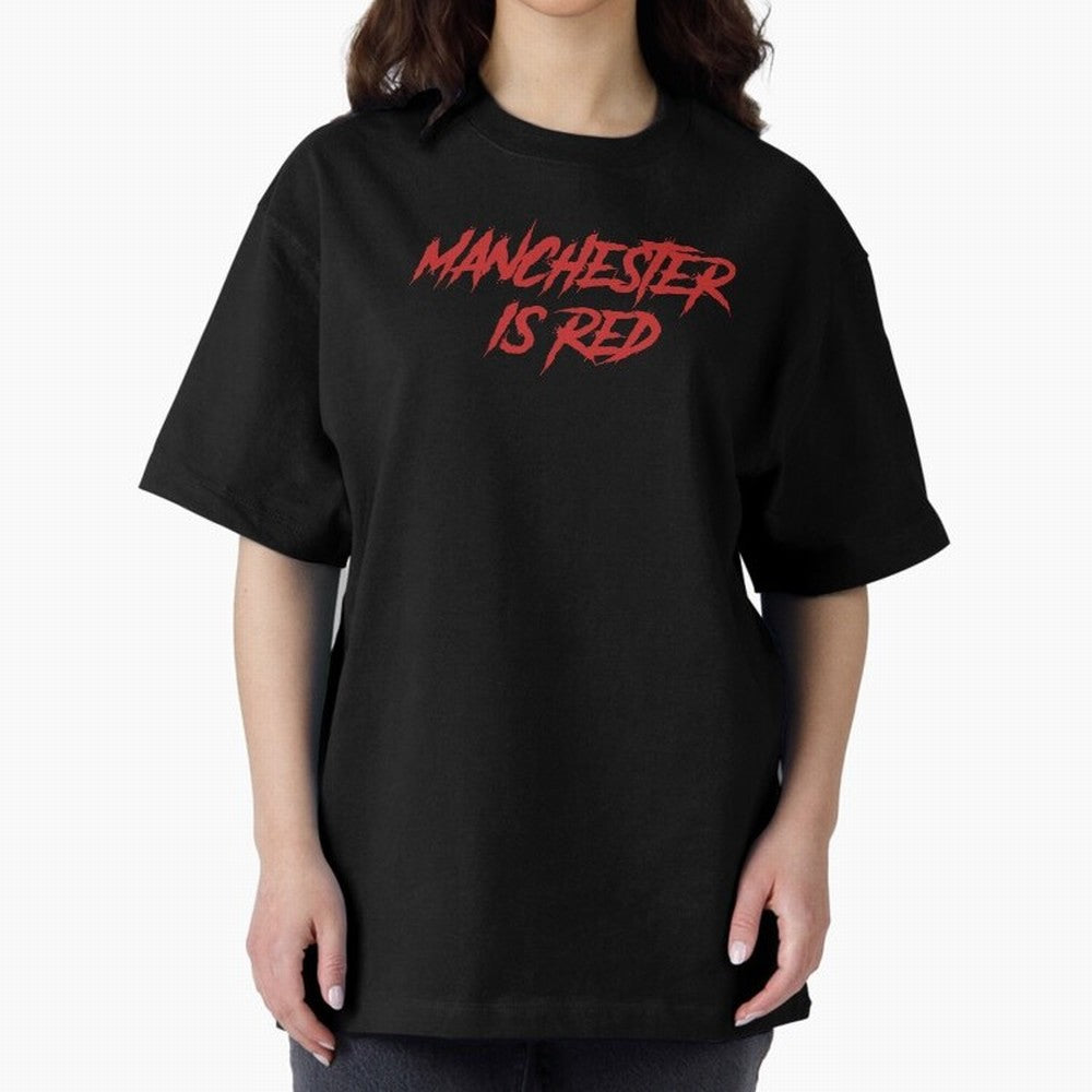 Manchester Is Red Oversized T-Shirt Bring Trophy Dreams to FIFA World Cup 2026 Group Stage Driven by Neymar, Portugal Energy, Classic Soccer Heritage, Championship Pressure, Fan Loyalty and International Pride; Ideal for Football Dads, Football